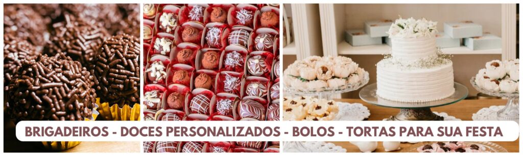 Doces e Bolos para festas
